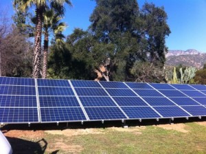 ground mounted solar energy installation